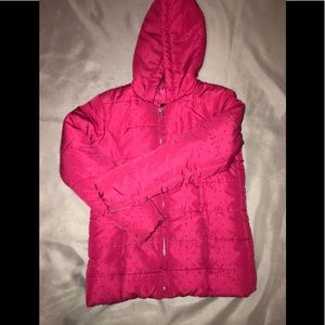 Girls Polka Dot Puffy Jacket